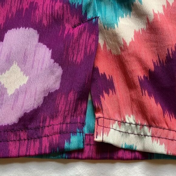 American Eagle Outfitters short strappy dress purple/pink/turqoise Size 2 - Picture 10 of 10